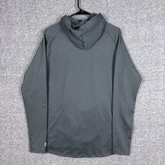 Barbell Apparel Hoodie Men Medium Gray Pullover Zip Pockets Athletic Workout Gym