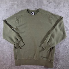 Origin Sweatshirt Mens Large Green 100 Kilo Fleece Made USA Crewneck Pullover