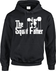 The Squat Father Workout Weight Lifting Funny Parody Gym Joke Humor Mens Hoodie