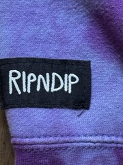 RipNDip – Nermal Purple Tie Dye Acid Wash Psychedelic Mushroom Hoodie – Size Med
