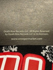 NWT Snoop Dog Death Row Records Black Paisley Hoodie Size Medium 100% Polyester