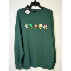 Bad Birdie Pine Grove Embroidered Golf Fleece Crewneck Men’s Medium NWT