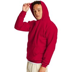 Hanes Unisex Hoodie Size M Deep Red EcoSmart Pullover Hooded Sweatshirt Warm