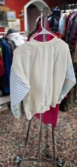 Vintage 80s Active Duty Patchwork Pastel Crewneck Sweatshirt Color Block Size L