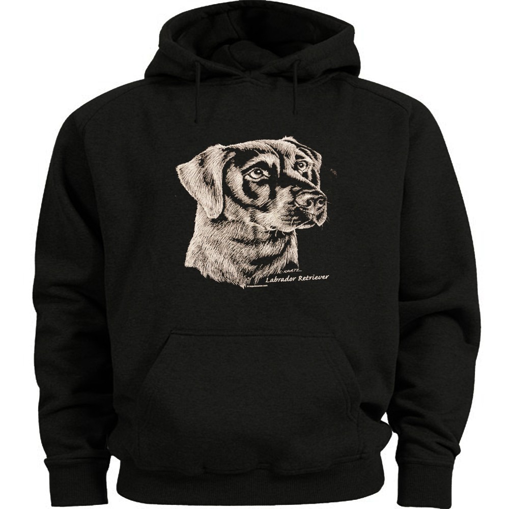 Labrador Retriever dog breed sweatshirt Men’s size sweat shirt black lab hoodie