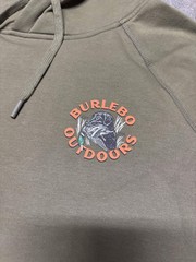 Burlebo Men’s Old School Duck Hunt Fleece Hoodie Size Small – Brown BRAND NEW