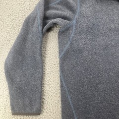 Eddie Bauer Sweatshirt Mens Medium Blue Fleece Hiking Camping Outdoors Logo