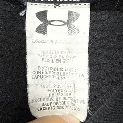 Under Armour Force Barbell Hoodie Mens XL Black Loose Fit Gym Logo Sweatshirt