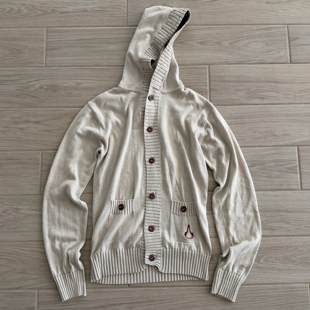 OFFICIAL UBISOFT ASSASSIN’S CREED BLACK FLAG 2013 ‘Beige’ KNIT HOODIE SIZE M