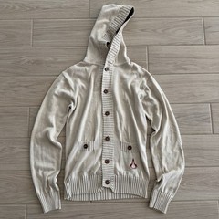 OFFICIAL UBISOFT ASSASSIN’S CREED BLACK FLAG 2013 ‘Beige’ KNIT HOODIE SIZE M