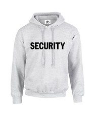 SECURITY HOODIE JUMPER WORKWEAR XXS-3XL FANCY DRESS DOORMAN POLICE (SECURITY)