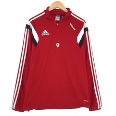 Adidas Quarter Zip Sweatshirt Red Tech Fleece Pc1 Size M