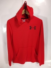 Under Armour All Season Gear Hoody Red Lightweight Men’s Medium Training Running