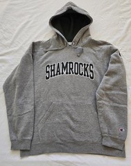 Shamrocks ☘️ Hoodie Mens XL Champion S Gray Green Embroidered Logo