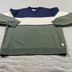 Marine Layer Sweatshirt Mens Large Multicolor Stripe Cloud 9 Fleece Crewneck