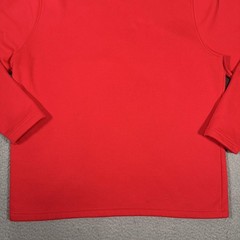 Under Armour Sweatshirt Mens XL Red 1/4 Zip Fleece Pocket Pullover Athletic