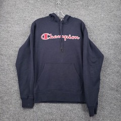 Champion Hoodie Mens S Small Blue Pullover Athleticwear Long Sleeve Cotton Blend