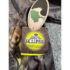 Mossy Oak Break-Up Eclipse Camo Full Zip Hoodie Mens Performance Jacket Black M