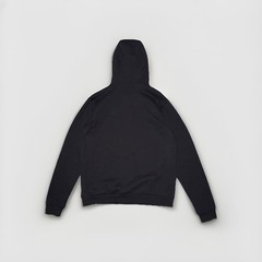 NEW Hill City Heavyweight Fleece Graphic Hoodie Mens Size Small Black Zip Pocket