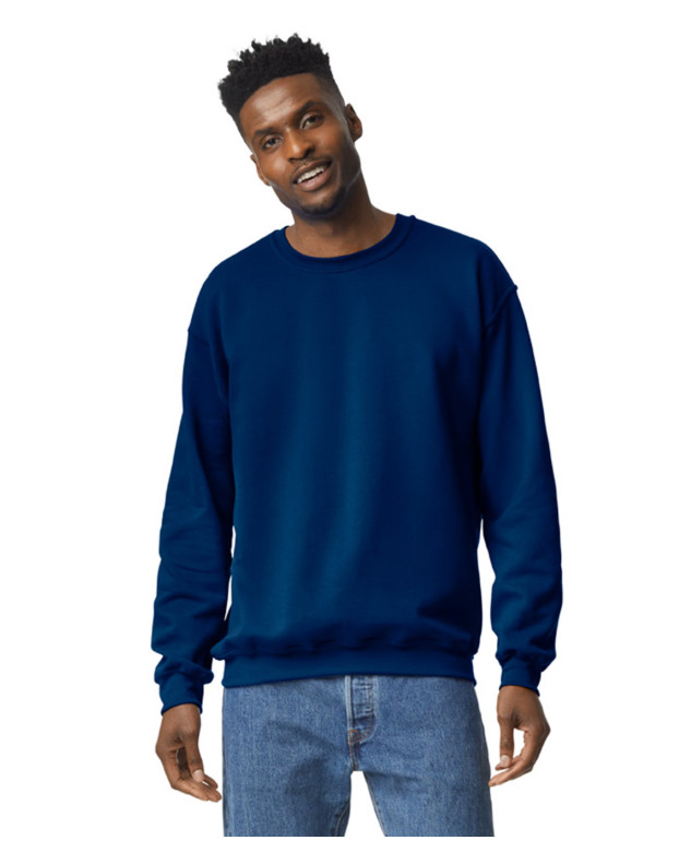 Gildan G180 – Adult Unisex Heavy Blend 50/50 Fleece Crew S-2XL Navy/Ash/White