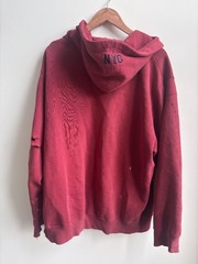 Vintage Triple 5 Soul 555 Soul Zip Up Hoodie Distressed Crimson NY Streetwear