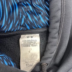 Under Armour Hoodie Men’s Large Black Loose Big Logo Pullover Hooded Sweatshirt