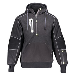 RefrigiWear Men’s Extreme Hybrid Pullover Sweatshirt Reflective Insulated Hoodie