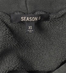 Yeezy Season 6 Hoodie Grey Oversized Rare Sz Xs Pullover Pockets