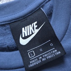 Nike Just Do It Crew Neck Sweatshirt Men’s Large Blue NWT
