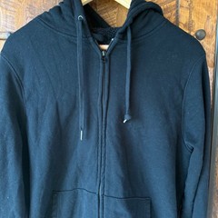 Goodfellow & Co Zip Up Hoodie Mens Large Black Sherpa Lined Heavy Sweatshirt