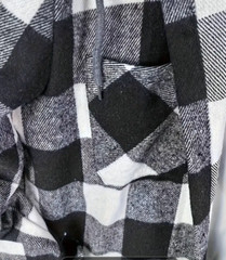 Hoodie Long Sleeve Shirt Flannel Look S-M-L-XL-2XL-3XL Free Shipping 3-5 Days