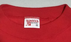 VTG 80s 90s Sunbelt Sportswear Blank Crewneck Sweatshirt Red One Size Made USA