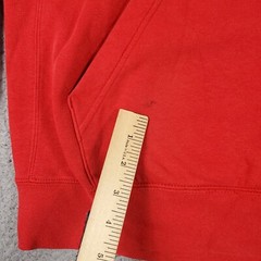 Nike Sweater Mens Medium Red Doral Swoosh Pullover Hoodie Sweatshirt *