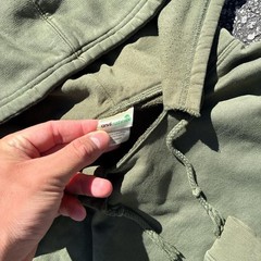 Anvil Sustainable Olive Green Boxy Hoodie