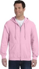 Gildan G186 Adult Heavy Blend Adult Full Zip Hoodie Light Pink