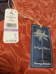 NWT Tommy Bahama Sweatshirt Men 2XL XXL Ben & Terry Twilight Palms Coral $128