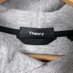 Theory Hoodie Men XL Gray Terrycloth Hooded Sweater Long Sleeve Basic Essential