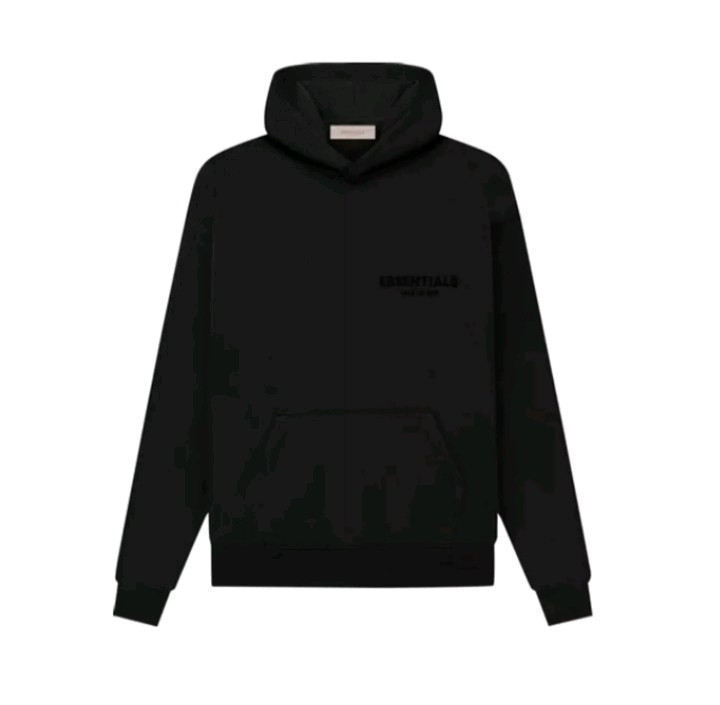 Fear of God Essentials Pullover Hoodie Stretch Limo Black Brand New With Tags
