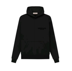 Fear of God Essentials Pullover Hoodie Stretch Limo Black Brand New With Tags