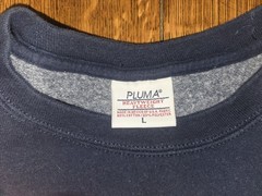 Pluma Heavyweight Fleece Sweatshirt Red White Blue Stars And Stripes Large Navy