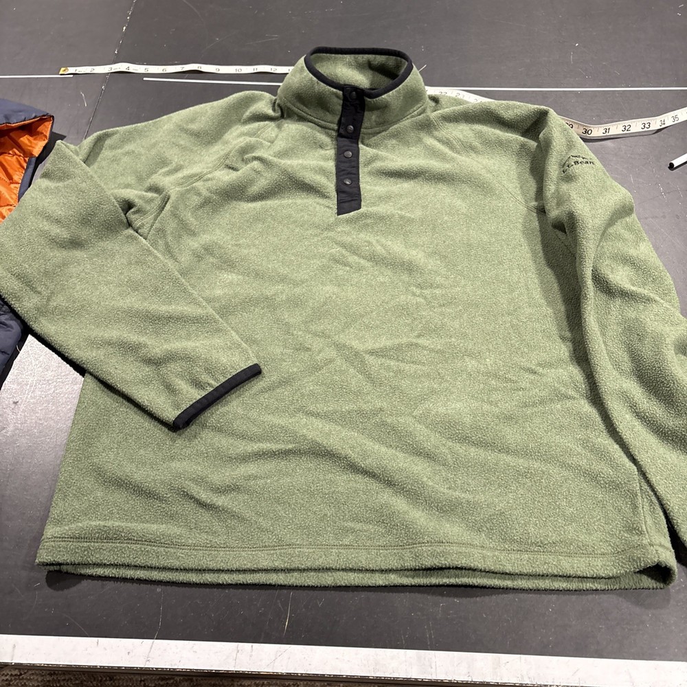 llbean Men’s All Season Access Fleece Pullover M Green New