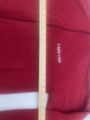 cuffys cape cod sweatshirt Full Zip Front Pockets Red Mens Medium