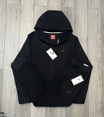 Nike Tech Fleece Full-Zip Hoodie & Joggers Set Black Sizes S-L |FREE SHIPPING|
