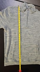 Johnnie-O Pullover Mens M Green/Gray Iguana Mickey 1/4 Zip Golf/Surf Long Sleeve