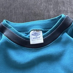 Vintage 90s Umbro Blue Color Block Sweatshirt Men’s Medium