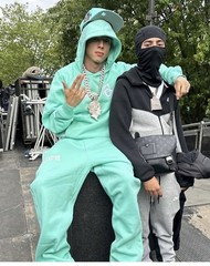 HIP HOP FLEECE HOODIE HIGH STREET PULLOVER HOODED JUMPER SWEATSHIRT SWEATPANTS