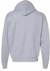 Hanes Full Zip Front Hoodie Sweatshirt Mens Size XL Gray-Black Solid Long Sleeve