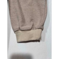 Vintage Style Train Graphic Colorblock Sweatshirt Teal Tan French Terry Large