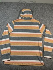 Salty Crew Hoodie men Large Premium Tech Tee Pullover Multi Stripe polyblend