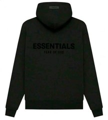 Fear of God Essentials Pullover Hoodie ‘Stretch Limo’ Hooded Sweatshirt Size S